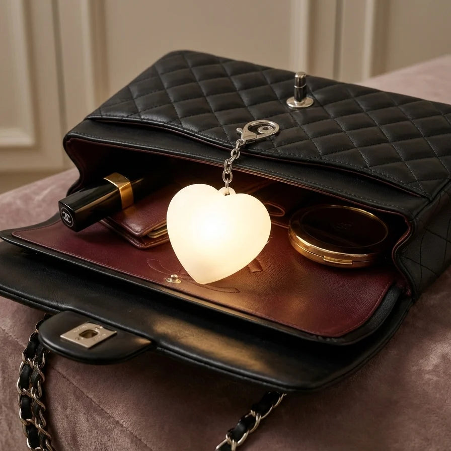 Illuminate Your Handbag with The Lumi Heart - Your Ultimate Organizer