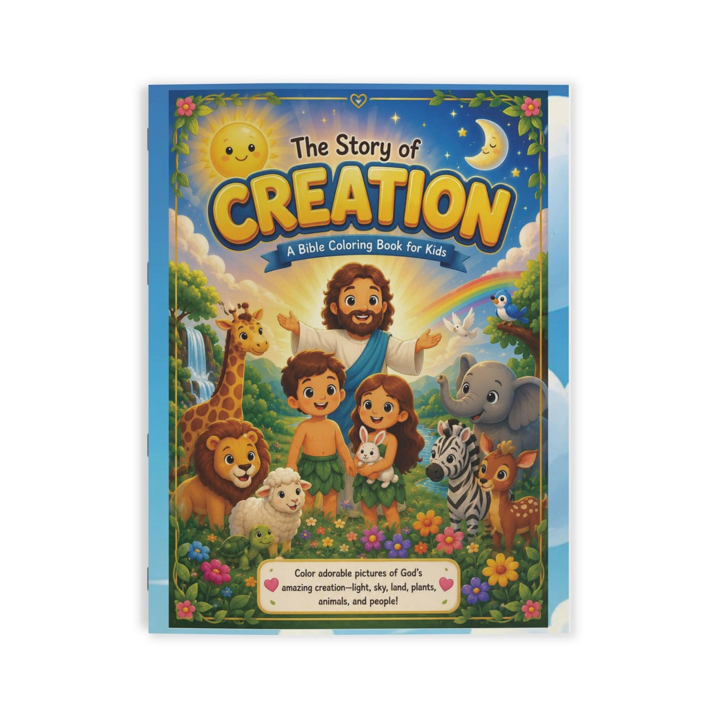 Creation Bible Coloring Book for Kids — The Story of Creation