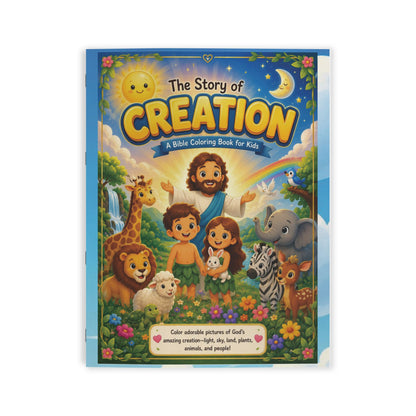 Creation Bible Coloring Book for Kids — The Story of Creation