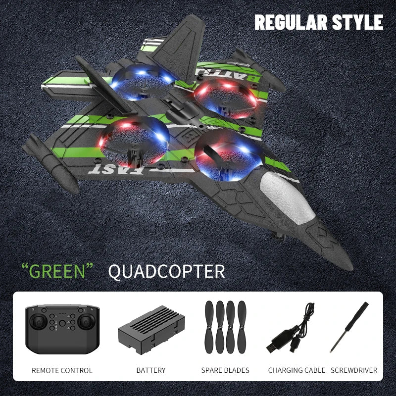 RC Fighter Plane with Camera - 2.4G EPP Foam Aircraft with Obstacle Avoidance