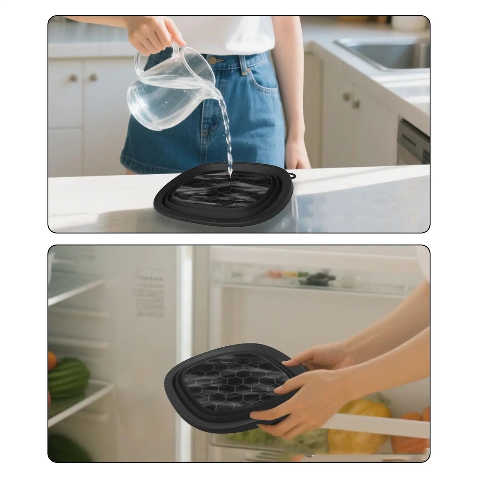 Ice Face Bowl Facial Wash Basin Foldable Silicone Facial Beauty Supplies Ice Water Basin for Shrinking Pores Calming Skin